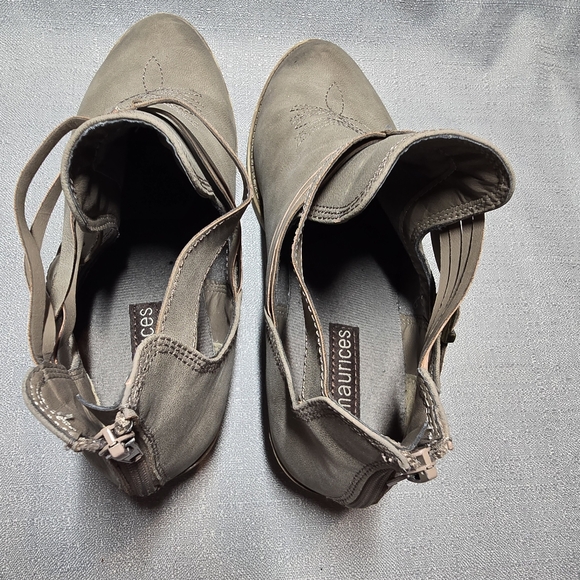 Maurices Western-look Booties Boots Strappy Ankle Bootie size 10 - Picture 10 of 12